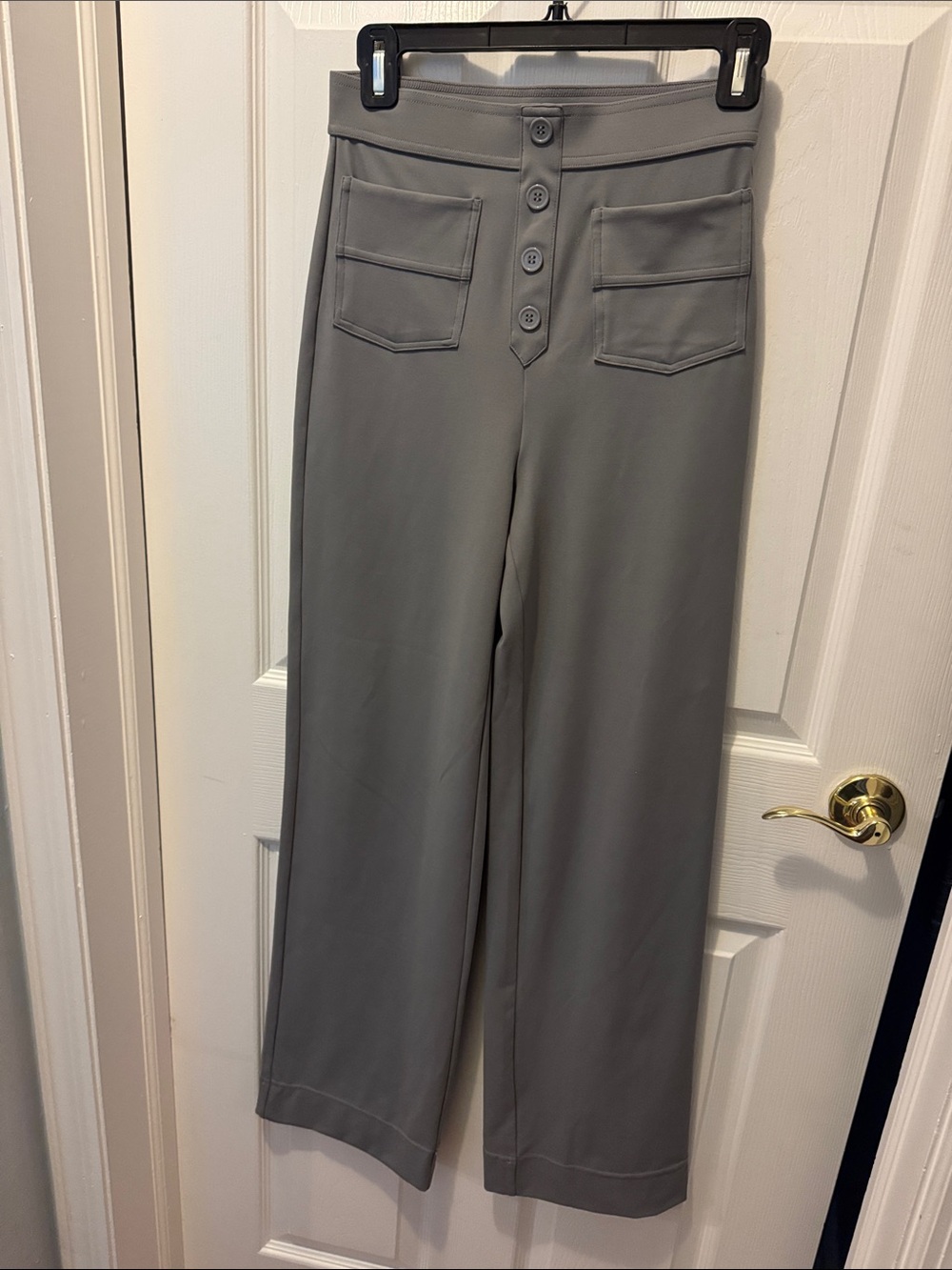 Halara High-Rise Wide Leg Pants in Gray